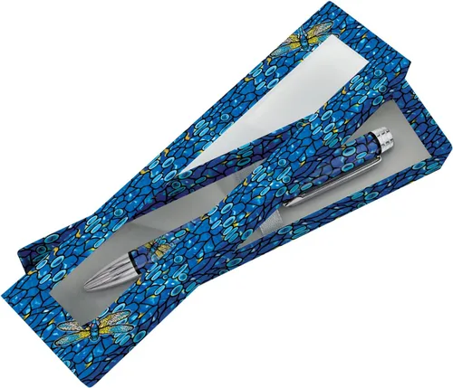 Miniatura 6 de RainCaper - Bolígrafo de lujo con caja de regalo, negro, elegante pluma de diseño artístico para mujeres y hombres (Nenúfares de Monet)