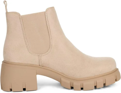 Miniatura 2 de CARMEN - Botines Chelsea de tacón medio con suela de lengüeta para mujer, con doble elástico