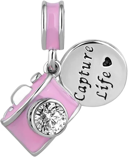 Miniatura 2 de CharmSStory Cámara Capture Life - Cuentas colgantes de viaje para pulsera con dije