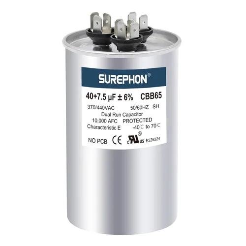 Miniatura 9 de Condensador CBB65 para ac 45/5 uf 45+5 MFD ±6% Run Dual 370-440 voltios, funciona para HVAC, acondicionadores de aire, bombas de calor