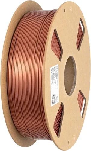 Miniatura 6 de Filamento de impresora PLA 3D de seda 1.75 mm. / 0.06 pulgadas 1 Kg. / 2.2 libras, brillante y sedoso brillo púrpura negro rojo cobre