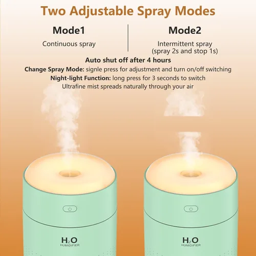 Miniatura 4 de Humidificadores pequeños para dormitorio de 11.8 fl oz, mini humidificador portátil para plantas de viaje, humidificador para plantas de dormitorio