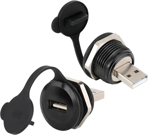 Miniatura 9 de PENGLIN 2 conectores USB 3.0, conector de conversión USB macho a hembra, adaptador de extensión de montaje en panel USB3.0 para transferencia