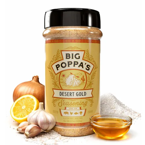 Miniatura 22 de Big Poppa's Double Secret Condimento para Bistec – Sazonador para Bistec Galardonado con Sal Marina Fina, Ajo en Polvo y Sal de Limón – Mezcla