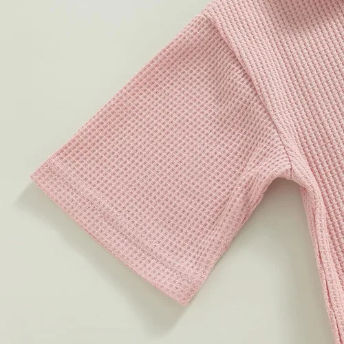 Miniatura 8 de Mubineo Pantalones cortos básicos de verano para bebés y niñas pequeñas, camisa con botones, ropa