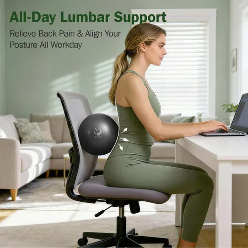 Miniatura 4 de Slim Panda Pelota de Pilates, Pelota de Ejercicio Pequeña de 9 Pulgadas, Mini Pelota de Yoga Antiestallido para Estabilidad, Entrenamiento, Barre