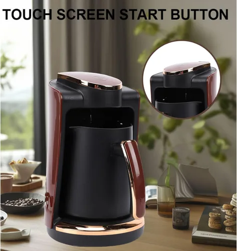 Miniatura 4 de Yosoo Cafetera de bebidas calientes de 550 W, máquina turca eléctrica de una sola taza con capacidad de 8.5 fl oz, ideal para el hogar, la oficina