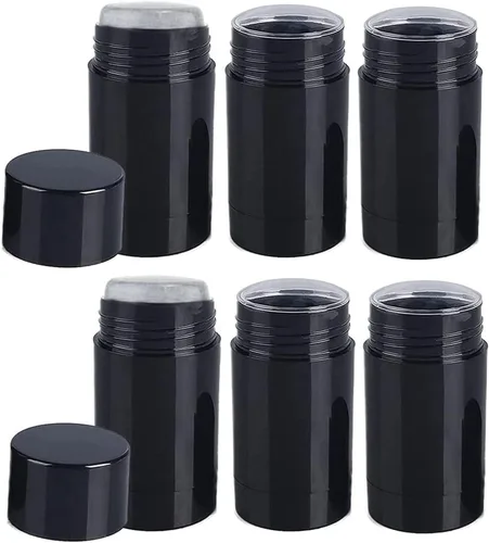 Miniatura 9 de Paquete de 10 recipientes de desodorante vacíos con barra de llenado de plástico para desodorante, tubo de bálsamo labial, tubos desodorantes