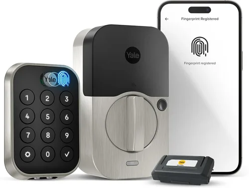 Miniatura 21 de Yale Assure Lock 2 Touch Deadbolt, cerradura de entrada de bronce aceitado con teclado digital táctil y escáner de huellas dactilares con llave