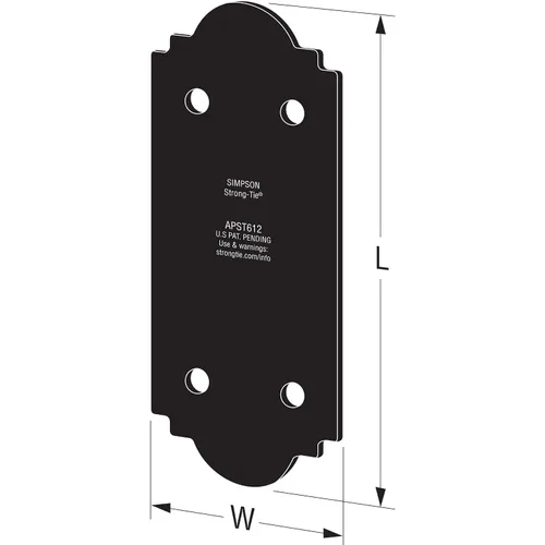 Miniatura 2 de Simpson Strong-Tie APST612 Acentos para exteriores - con sujetadores requeridos