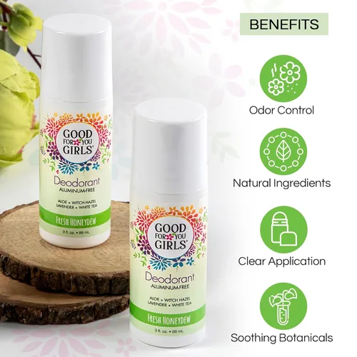Miniatura 3 de Good for You Girls - Desodorante libre de aluminio, natural y vegano para niños, preadolescentes, adolescentes, protección segura y efectiva contra