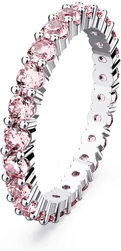 Miniatura 2 de Swarovski Colección de Anillos de Cristal Matrix, Corte Redondo, Engaste de Puntas, Acabado de Rodio