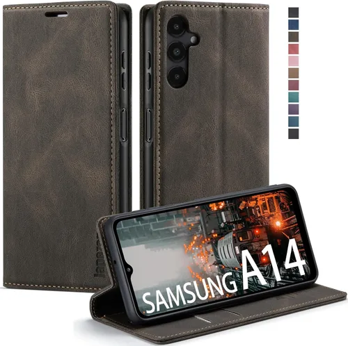 Miniatura 22 de Funda para Samsung Galaxy A13 5G, Samsung Galaxy A13 5G con tarjetero [bloqueo RFID] atril magnético, funda de cuero con tapa para Samsung Galaxy