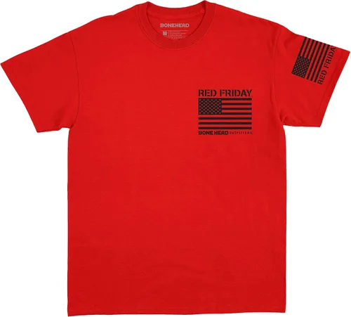 Miniatura 7 de Bone Head Outfitters Camiseta clásica roja - Remember Everyone Deployed R.E.D. Friday