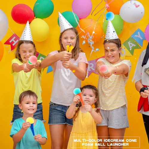 Miniatura 4 de 40 piezas de juguete de disparos de helado de 4 pulgadas de cono de helado de espuma de juguete para niños, regalos de fiesta de cumpleaños, premios