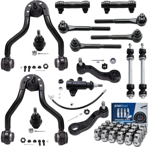 Miniatura 97 de Detroit Axle - Kit de suspensión frontal de 16 piezas para RWD Chrysler 300 Dodge Charger Challenger Magnum 6 brazos de control con rótulas 2