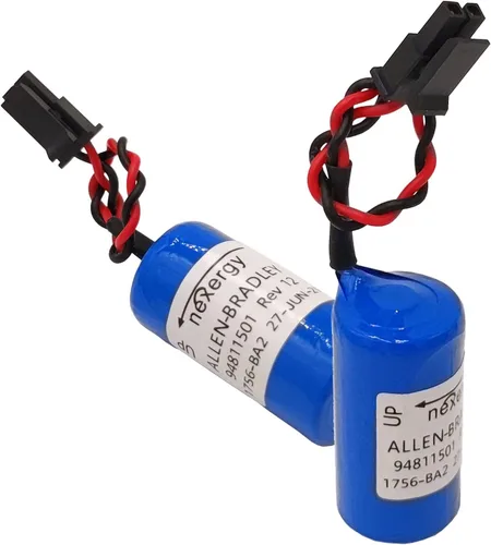 Miniatura 2 de 20pcs 1756-BA2 3V 1200mAh batería de repuesto para Allen Bradley/AB 1756-L1 1756-BA2 BR2/3A-AB, control PLC