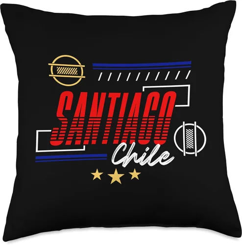 Miniatura 4 de Santiago Chile Famous South American Chilean City Landmarks Throw Pillow