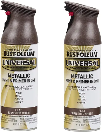 Miniatura 76 de Rust-Oleum 245197 Pintura en aerosol universal para todas las superficies, 12 onzas, negro satinado