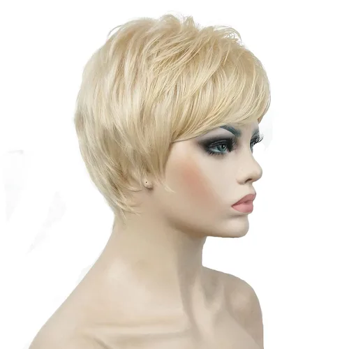 Miniatura 2 de Lydell Peluca sintética completa peluda en capas muy cortas (rubio 613)