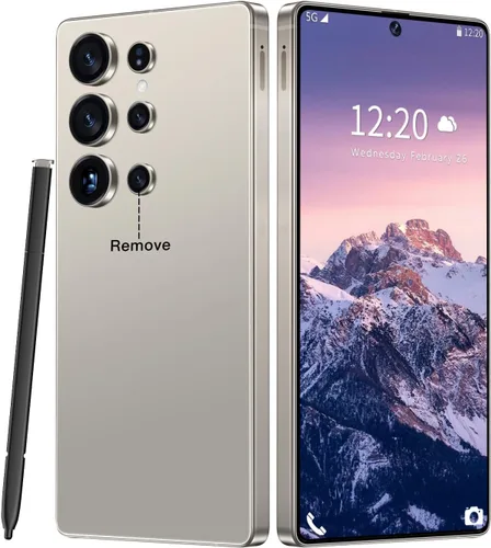 Huness Teléfono celular I25 Ultra desbloqueado, bolígrafo integrado, teléfono desbloqueado de 16 + 1 TB, batería Android 14 de 7000 mAh, 6.99