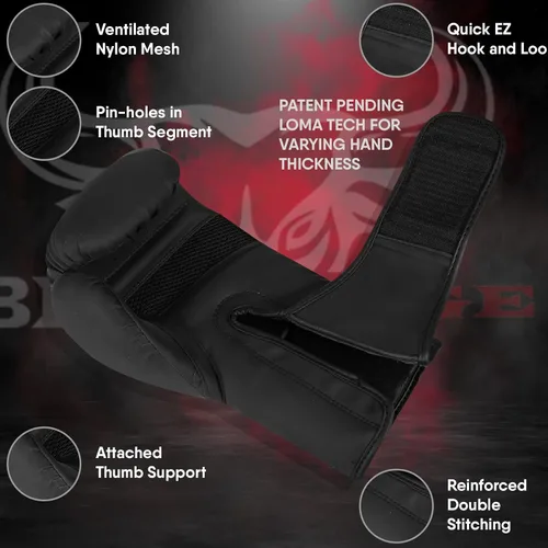 Miniatura 3 de BEAST RAGE Guantes de boxeo Muay Thai Kickboxing MMA Bolsa de Lucha Entrenamiento Golpe Entrenamiento Hombres Mujeres Sparring Fitness Mitones