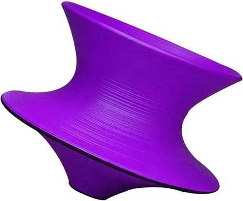 Miniatura 8 de Silla giratoria giratoria 360, moderna silla giratoria de fibra de vidrio negra para interiores y exteriores, perfecta para entrenamiento sensorial