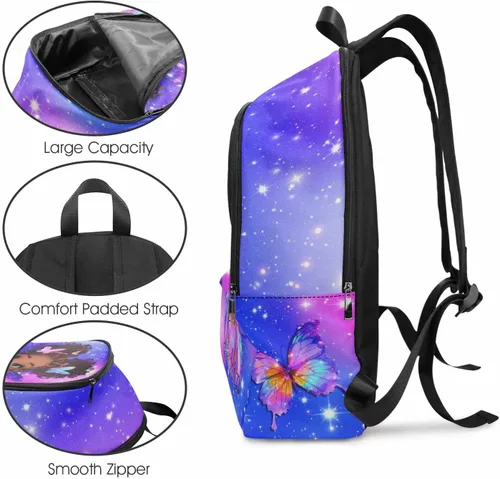 Miniatura 83 de Texto personalizado Elefante desgaste gafas mochila mochila mochila casual Daypack bolsa para mamá niñas, color86-4, Mochilas Daypack