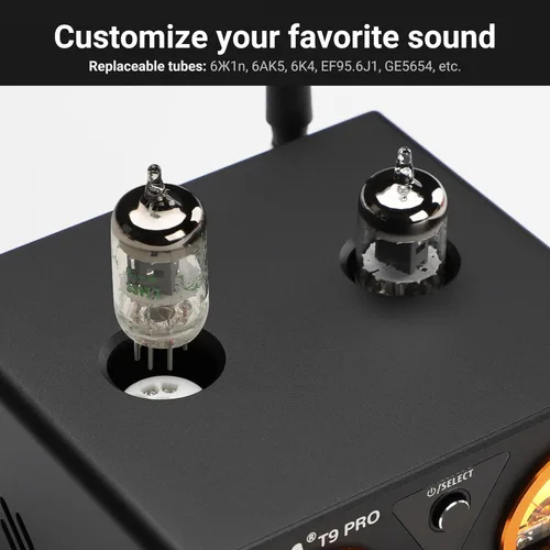 Miniatura 6 de AIYIMA Amplificador Bluetooth T9 PRO de 200W Amplificador de Potencia Digital HiFi Clase D Canal 2.0/2.1 Amplificador DAC de Tubo de Vacío