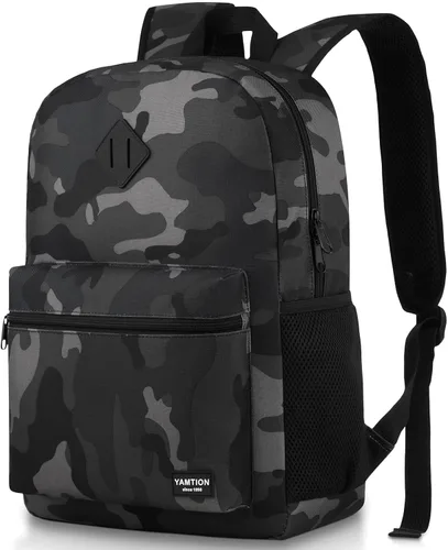 Miniatura 28 de YAMTION Mochila escolar, mochila clásica unisex para adolescentes con puerto USB para escuela secundaria, universidad, oficina, trabajo, viajes
