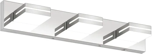 Miniatura 17 de Accesorios de iluminación de tocador de baño sobre espejo (3 luces, 5CCT, regulable) modernos accesorios de iluminación LED de pared de baño, negro