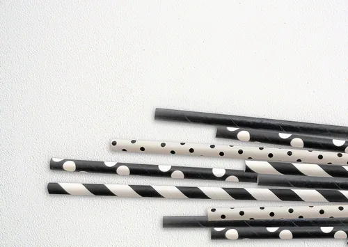Miniatura 4 de Pomp Pajitas de papel decorativas 100% biodegradables con temática navideña, de larga duración, calidad prémium y ecológica, tamaño estándar