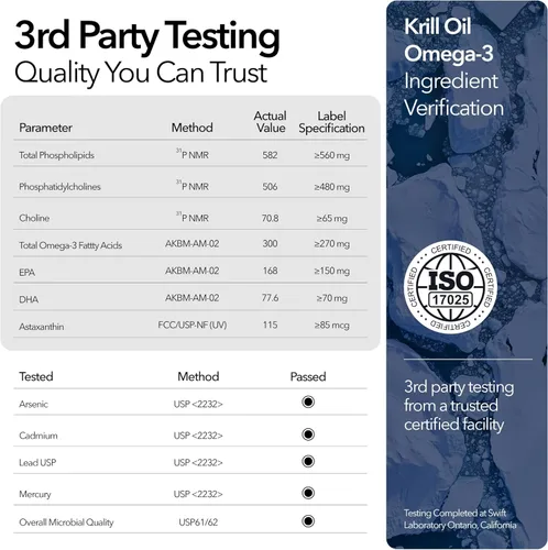 Miniatura 4 de Aceite de Krill Orgánico 100% Puro 1000mg, 60 Días, Omega 3, Concentración Más Alta 56% Fosfolípidos, Capturado Silvestre, SuperbaBoost Antártico