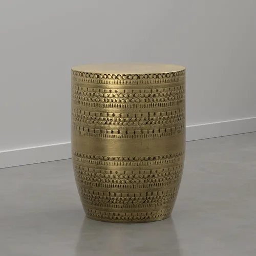 Miniatura 22 de SIMPLIHOME Johnsen Mesa de Metal - Mesa auxiliar redonda de hierro sólido de 15 pulgadas de ancho en latón antiguo, mesa lateral o de esquina boho