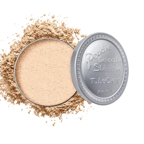 Miniatura 15 de T. LeClerc Polvo facial suelto – Polvo fijador de maquillaje facial de larga duración, mineral mezclable que minimiza los poros y perfecciona