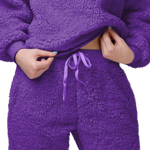 Miniatura 4 de FOCO Conjunto de suéter y pantalones deportivos Sherpa