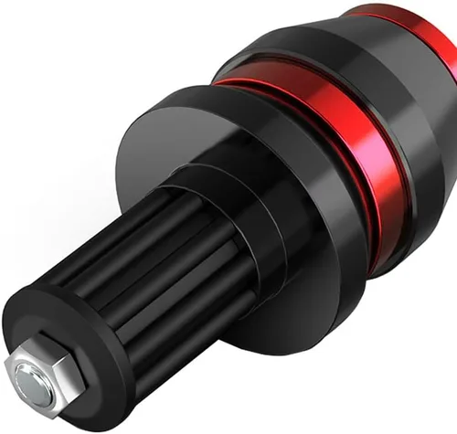 Miniatura 5 de Empuñaduras para manillar de motocicleta, tapón deslizante para extremo de barra, barra de manija de motocicleta CNC, rojo