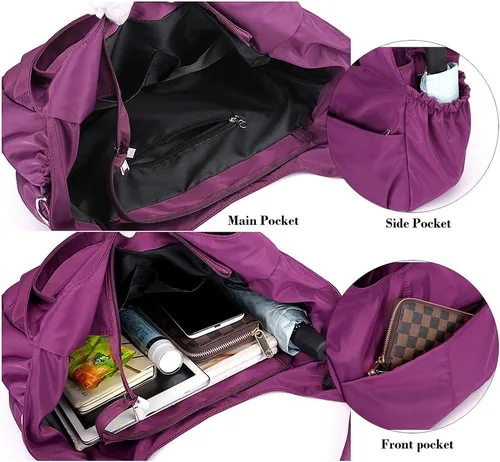 Miniatura 6 de MINTEGRA Hobo - Bolso cruzado para mujer, de nailon, impermeable, bolso de hombro, bolso casual