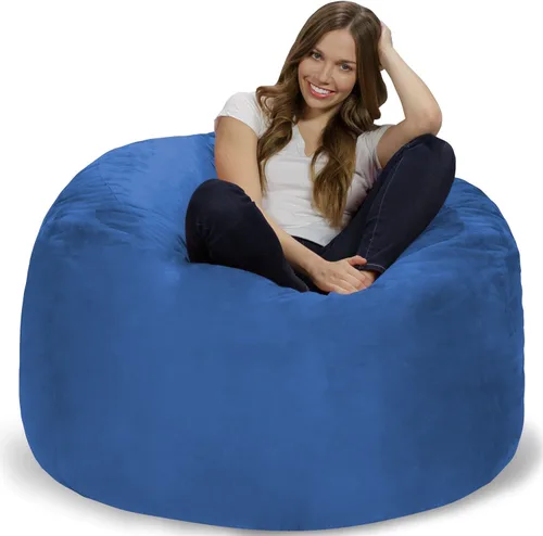 Miniatura 14 de Chill Sack Bean Bag Funda para silla, 3 pies, microgamuza - Oliva