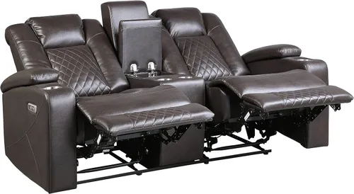 Miniatura 7 de Lexicon Juego de sofá reclinable eléctrico, juego de sofá reclinable eléctrico de 2 piezas, sofá reclinable y sofá biplaza reclinable para sala