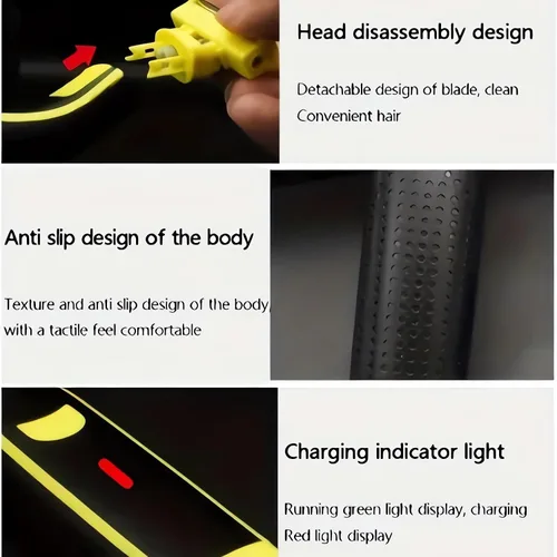 Miniatura 4 de Afeitadora eléctrica húmeda y seca, afeitadora eléctrica de cierre para hombres y mujeres, rasuradora facial recargable, impermeable, recortadora