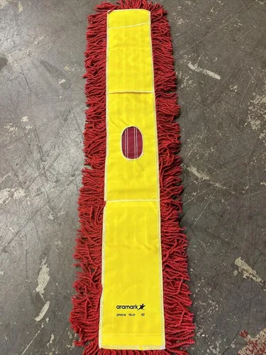 ARAMARK - Trapeador industrial para polvo de bucle cerrado, color rojo, 1 unidad, estilo DP0018 YELO, 42 pulgadas (paquete de 6)