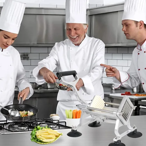Miniatura 6 de Anatole Cortador comercial de papas fritas con cuchillas de acero inoxidable de 1/2 pulgadas, 3/8 pulgadas, 1/4 pulgadas, 8 cuñas, cortador de papas