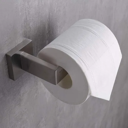 Miniatura 3 de TASTOS Soporte de Papel Higiénico de Níquel Cepillado, Dispensadores y Colgadores de Rollo de Papel Higiénico Montados en Pared para Baño y Cocina