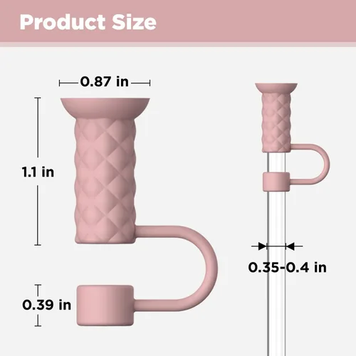 Miniatura 2 de 6P Cubiertas de Silicona para Popotes Stanley – Tapas Reutilizables para Popotes con Ventosa, Tapa a Prueba de Polvo/Fugas para Vasos de 30/40 oz