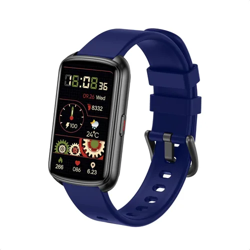 Miniatura 10 de Rastreador de fitness, reloj inteligente de 1.47 pulgadas, rastreador de actividad con pantalla táctil con diseño de banda inteligente delgada