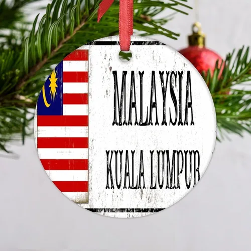 Miniatura 26 de Adornos de Navidad de Estambul 2023, bandera de pavo, decoraciones de Navidad para árbol, país, ciudad, recuerdo, fiesta, vacaciones, decoraciones