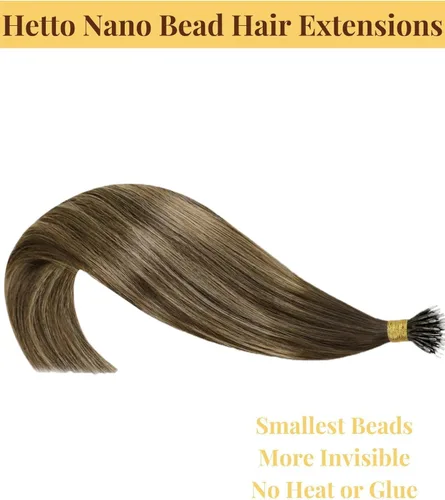 Miniatura 58 de 【Descuento】Hetto - Extensiones de cabello con cinta adhesiva, 40g, extensiones de cabello humano, color rubio ceniza oscuro degradado a rubio medio