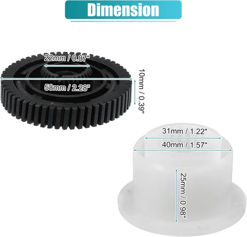 Miniatura 7 de X AUTOHAUX Caja de transferencia Engranajes del actuador del motor para BMW 323i 328i 335d 335i X3 X5 X6 2001-2013 kit de reparación servomotor