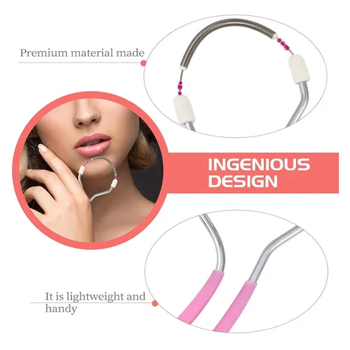 Miniatura 4 de Depilador manual para mujer, 2 piezas, depiladora portátil, herramienta de depilación para labios superiores, barbillas, negocios al por mayor